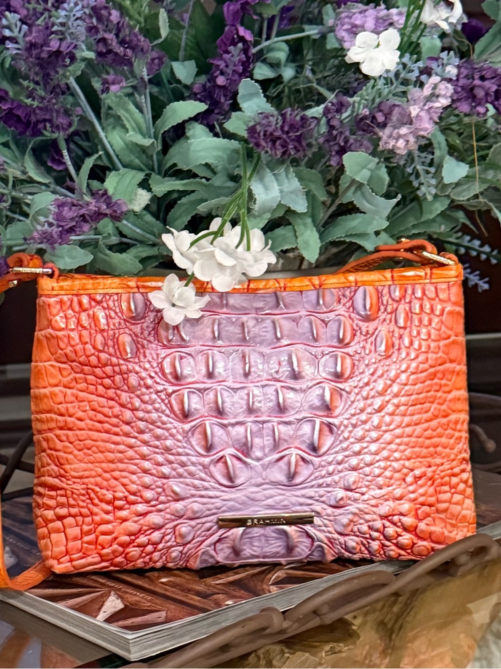 Brahmin Daisy Wristlet Daiquiri Ombre Clutch